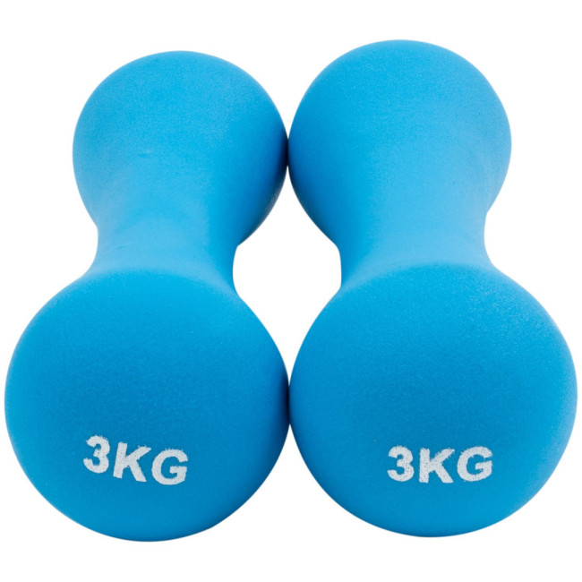 Неопреновые чугунные гантели SPARTAN 2 X 3 кг