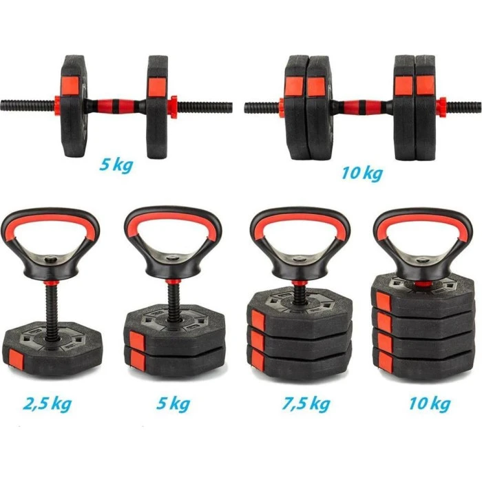 Гантель Eb Fit 1039183 битумный 1 х 10 кг