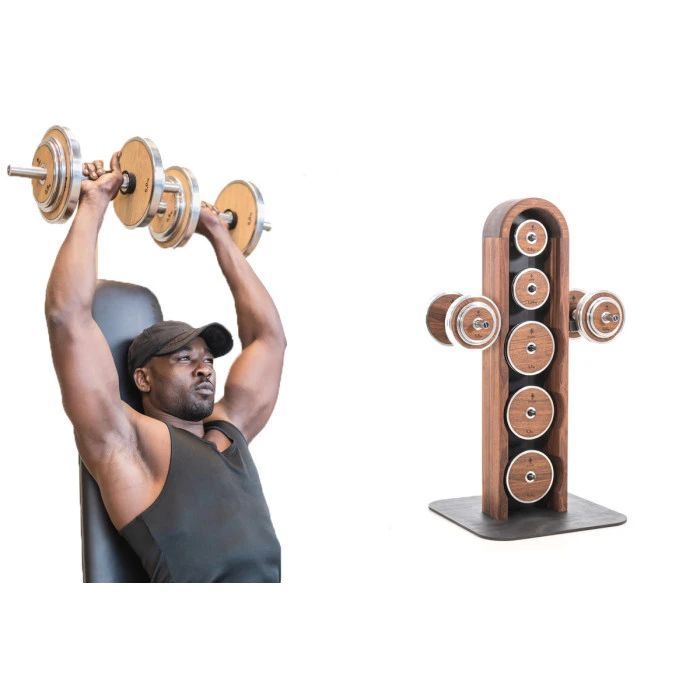 Набор для тренировок с стойкой NOHRD WeightPlate Tower Oak