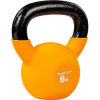 Гиря прорезиненная Movit 6 кг, желтая