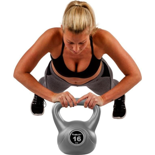 Гиря Movit Kettlebell Dumbbell 20 кг серая