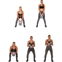 Гиря Movit Kettlebell Dumbbell 20 кг, сіра