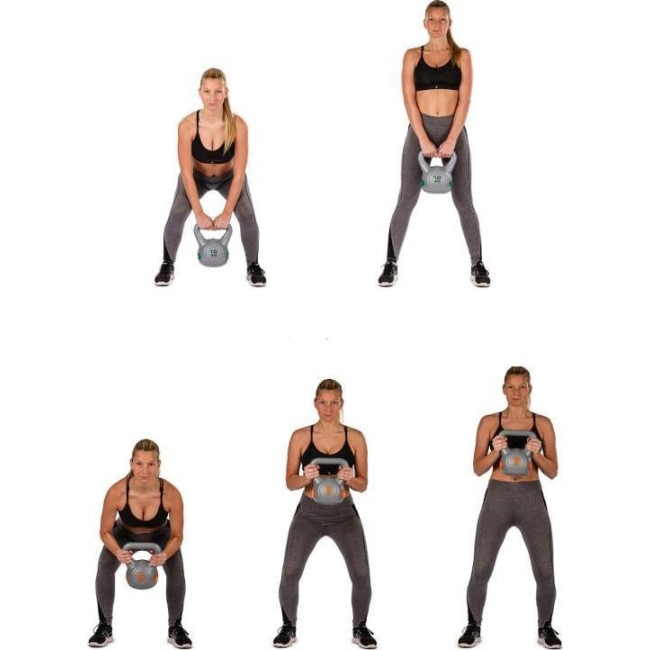 Гиря Movit Kettlebell Dumbbell 20 кг серая
