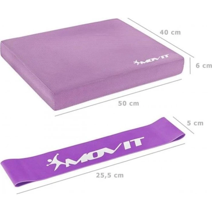 Подушка Movit Balance с резинкой - розовая