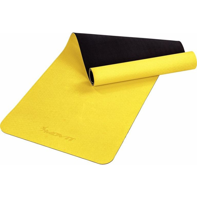 Тренажерный коврик Movit Yoga, 190 х 60 см, желтый