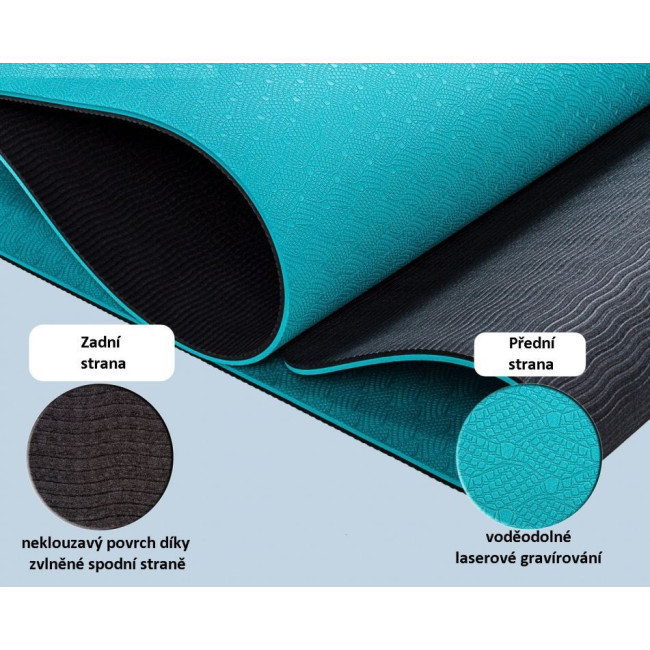 Тренажерный коврик Movit Yoga, 190 х 60 см, желтый