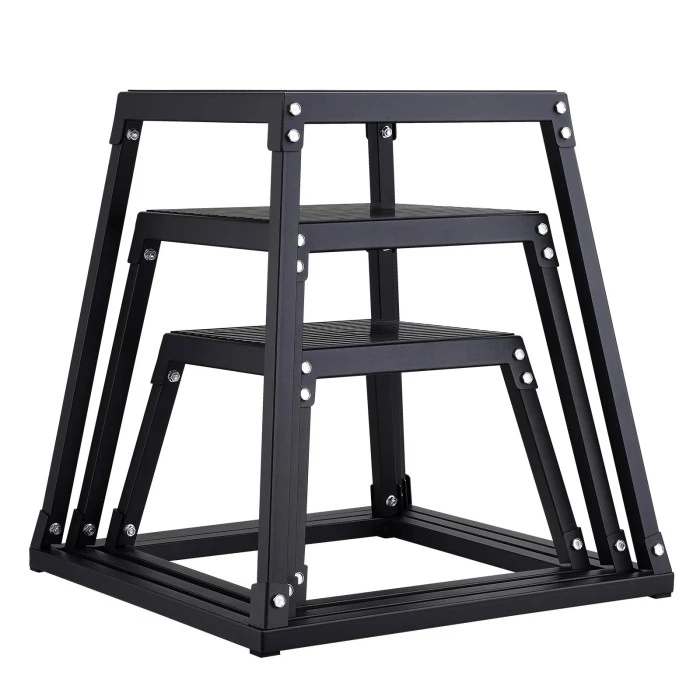 Плиометрический бокс VEVOR 30,5 – 45,8 – 60,9 см, черный