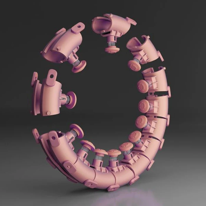 Набір обруч з вагою HMS HHW01 рожевий + пояс HMS BR163 червоний