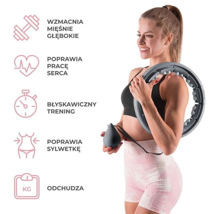 Обруч с весом + счетчик HMS HHW06 черный