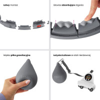 Обруч с весом + счетчик HMS HHW06 черный