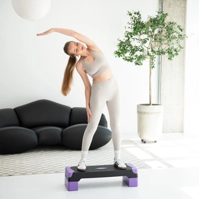 Степ-платформа з балансуванням HMS AS008L чорно-фіолетова