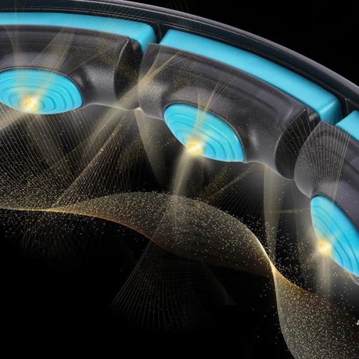 HHM17 HULA HOP ЧЕРНЫЙ/БИРЮЗОВЫЙ МАГНИТ С ВЕСОМ + СЧЕТЧИК HMS