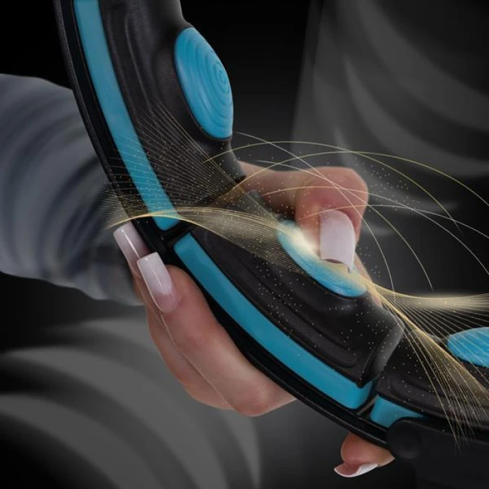 HHM17 HULA HOP ЧЕРНЫЙ/БИРЮЗОВЫЙ МАГНИТ С ВЕСОМ + СЧЕТЧИК HMS