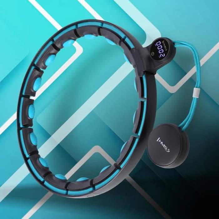 HHM17 HULA HOP ЧЕРНЫЙ/БИРЮЗОВЫЙ МАГНИТ С ВЕСОМ + СЧЕТЧИК HMS