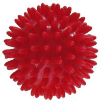 Масажний м'яч з шипами SPARTAN 7 см Red