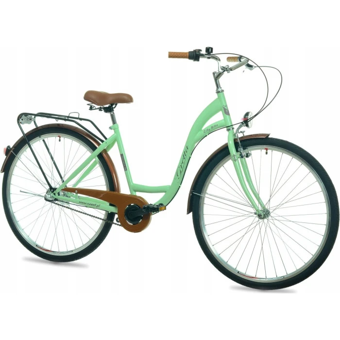 Женский велосипед NEEXT 28 GRETTA 3 передачи, мятно-коричневый