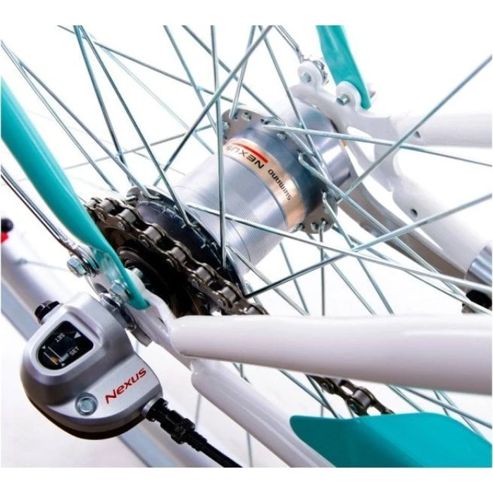 Женский велосипед NEEXT 28 GRETTA 3 передачи, мятно-коричневый