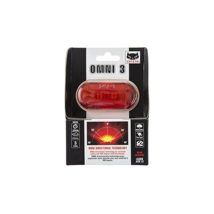 Ліхтар задній велосипедний Cateye TL-LD135-R OMNI 3