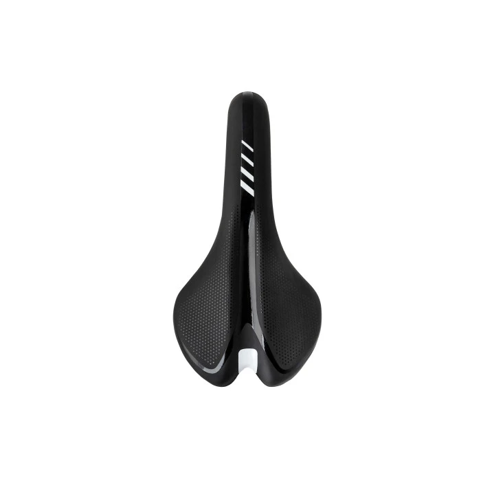 Сідло MTB Cross Selle Jet довжина-275мм, ширина-155мм + шлея, чорно-біле
