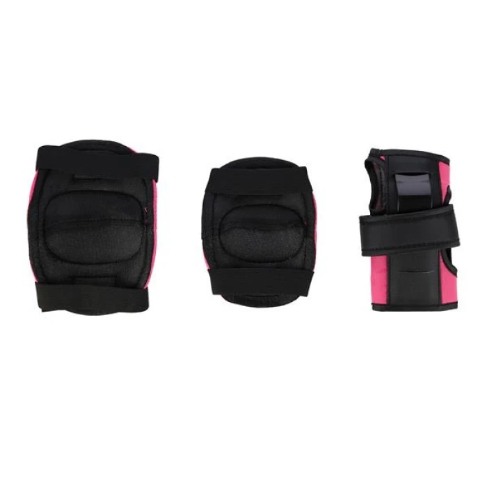 Шлем с протекторами, розовый M NILS EXTREME MR290+H290