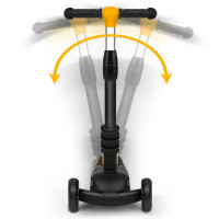 Самокат детский трехколесный Ricokids Loco черно-оранжевый