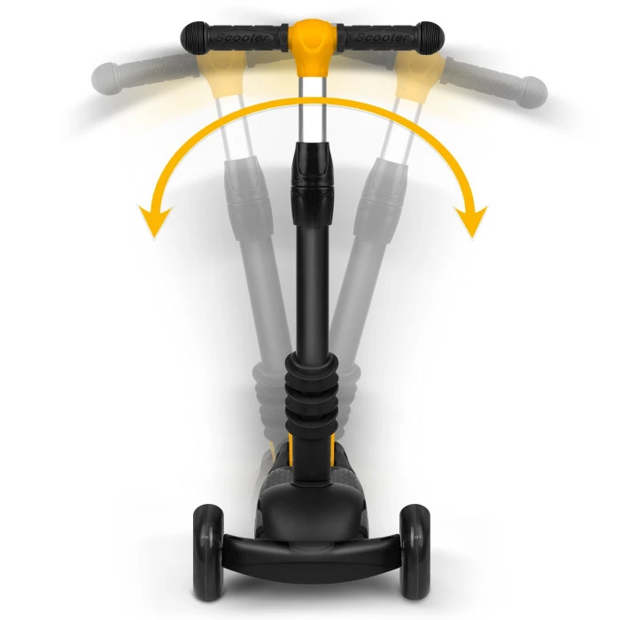 Самокат детский трехколесный Ricokids Loco черно-оранжевый