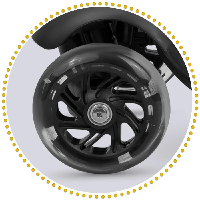 Самокат детский трехколесный Ricokids Loco черно-оранжевый