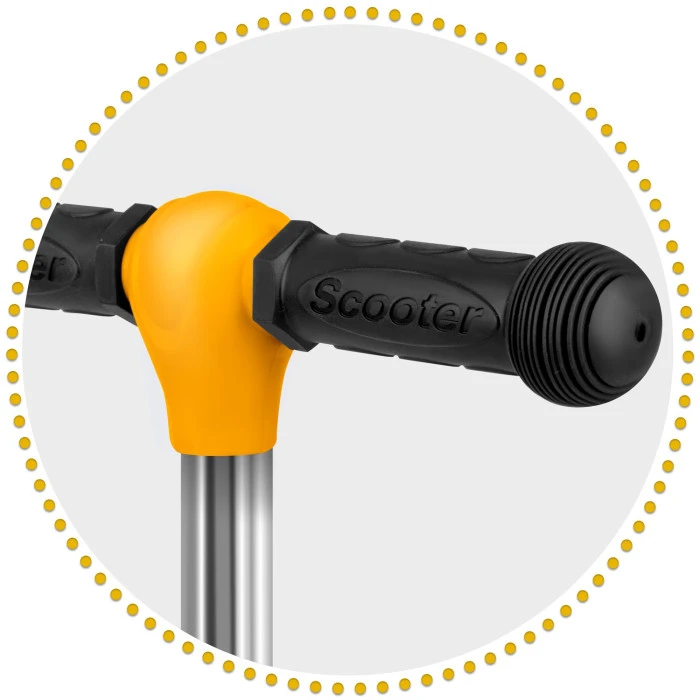 Самокат детский трехколесный Ricokids Loco черно-оранжевый