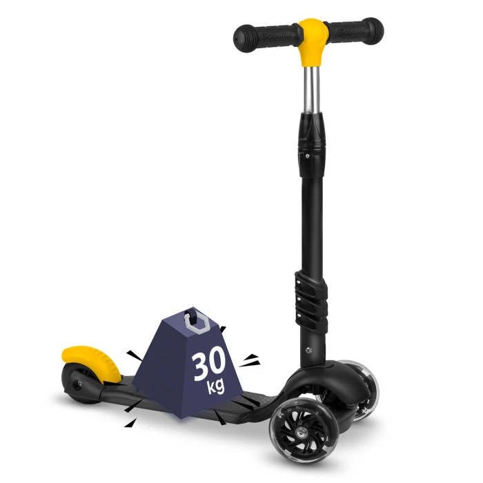 Самокат детский трехколесный Ricokids Loco черно-оранжевый