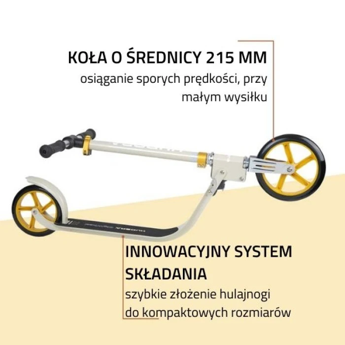 Самокат HUDORA BIGWHEEL 215 (14127) бежевый