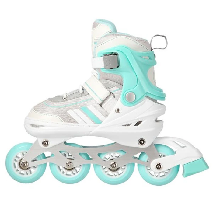 Роликові ковзани 2в1 NILS EXTREME NH18191 розмір M 34-38, біло-блакитні