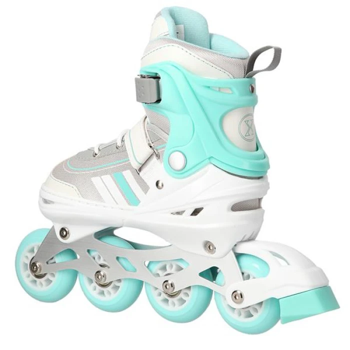 Роликові ковзани 2в1 NILS EXTREME NH18191 розмір M 34-38, біло-блакитні