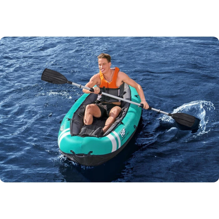 Надувной каяк Bestway Hydro-Force Ventura Elite X1 280 х 86 см, голубовато-черный