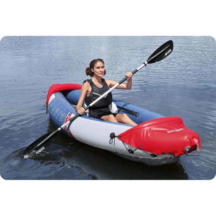 Надувной каяк Bestway Hydro-Force Rapid X1 290 x 91 см, сине-красный.