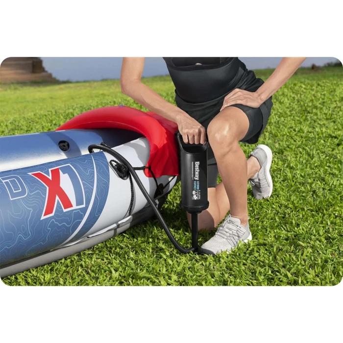 Надувной каяк Bestway Hydro-Force Rapid X1 290 x 91 см, сине-красный.