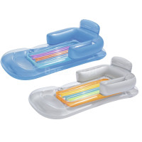 Матрац, шезлонг надувний Bestway 43028 сріблястий, 161 x 84 см