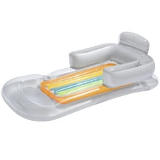 Матрац, шезлонг надувний Bestway 43028 сріблястий, 161 x 84 см