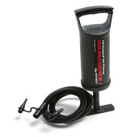 Матрас надувной Intex 64103 с насосом 203х152х25 см серый