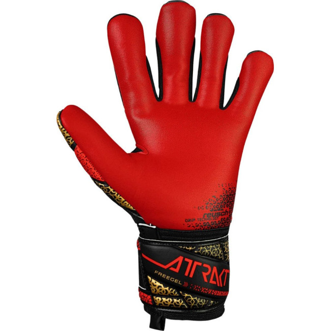 Перчатки вратарские Reusch Attrakt Freegel Silver Junior 5572235 7075 г.6,5, красно-черные