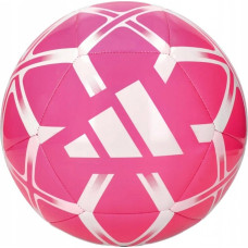 Футбольный мяч Adidas Starlancer Club TRN размер 5, розово-белый