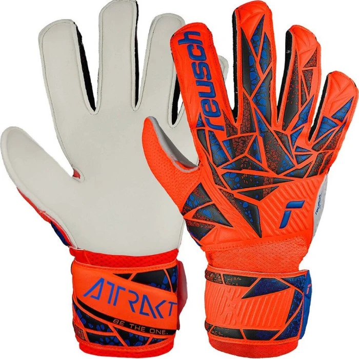 Перчатки вратарские Reusch Attrakt Solid Junior pomarańczowe 5472515 2210 г.8, оранжевые