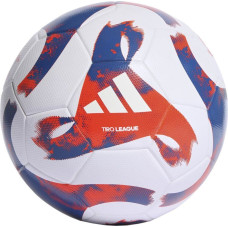 Мяч футбольный Adidas Tiro League TSBE HT2422 размер 5, бело-синий