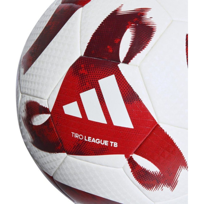 Мяч футбольный Adidas Tiro League HZ1294 размер 5, бело-красный