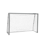 Ворота футбольні Hudora Expert 240 x 160 см, сірі