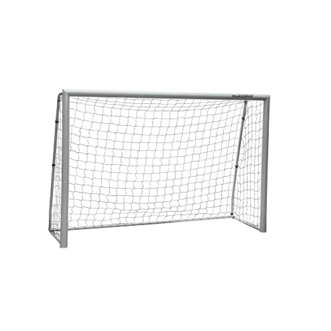 Ворота футбольные Hudora Expert 240 x 160 см, серые