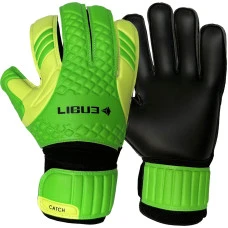 Перчатки вратарские Ligue Catch neon р. 6, черно-зеленые