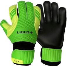 Перчатки вратарские Ligue Catch neon р. 9, черно-зеленые