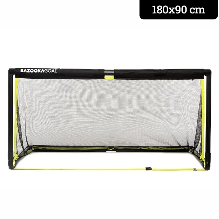 Ворота футбольные BAZOOKAGOAL 180 x 90 см, черно-желтые.