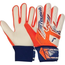 Перчатки вратарские Reusch Attrakt Starter Solid Junior 5572513 2500 г.7, бело-оранжевые