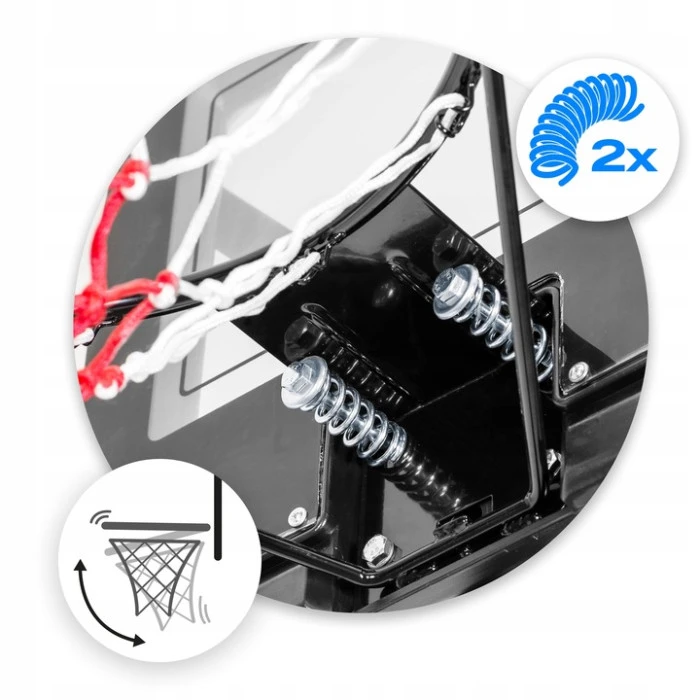 Стойка для баскетбола Neo-Sport NS-283 170-305 см, черная